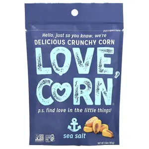 Love Corn Delicious Crunchy Corn, Sea Salt, 1.6 oz (45 g)