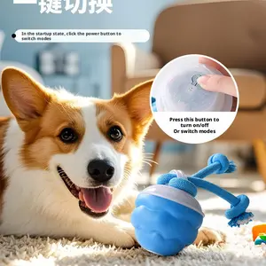 Dog electric jumping ball toy for relieving boredom, grinding teeth, biting and teasing dogs, pet intelligent automatic dog walking ball