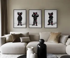 KAWS Wall Art Set of 3 Trendy Urban Room Decor prints poster #126