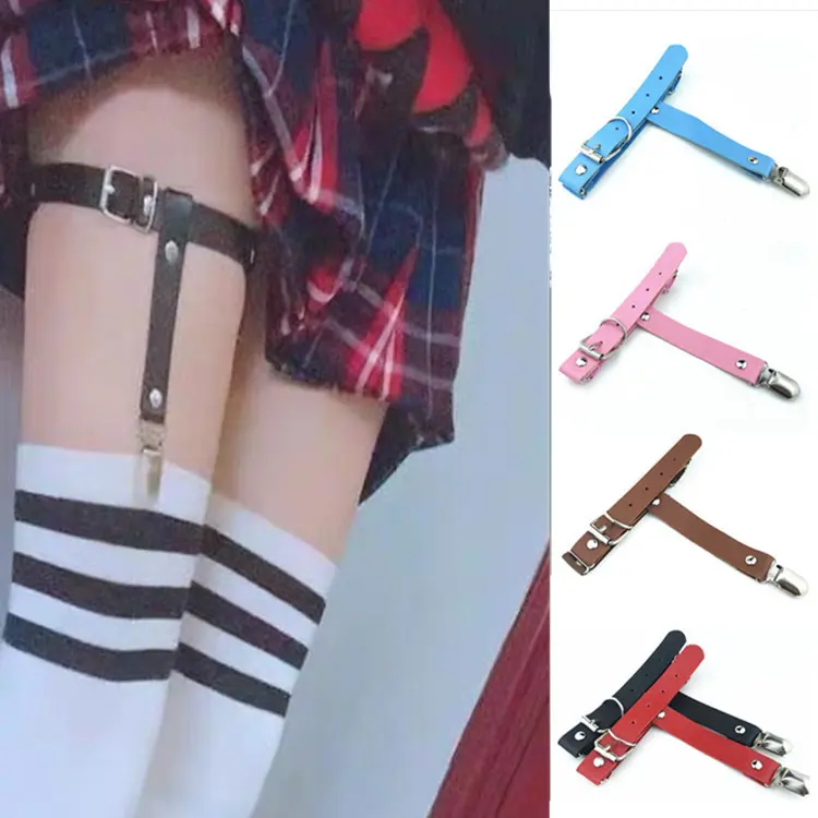 Leather Handmade Thigh Chain Leg Ring Accessories Performance Leg Chain Garter Stocking Accessories