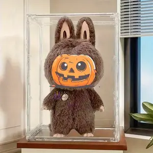 2pc Clear Acrylic Mystery Box with Magnetic Closure - Dustproof Display Box for Trading Cards, Anime Figures, Valentine's Day Gifts - Mystery Gift Box, Decorative Storage, Box trading card box budisplay case doll toy collectible bin