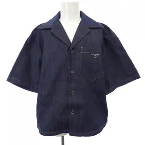 Pre-owned PRADA Cotton Small Leather Goods Short Sleeve Shirt