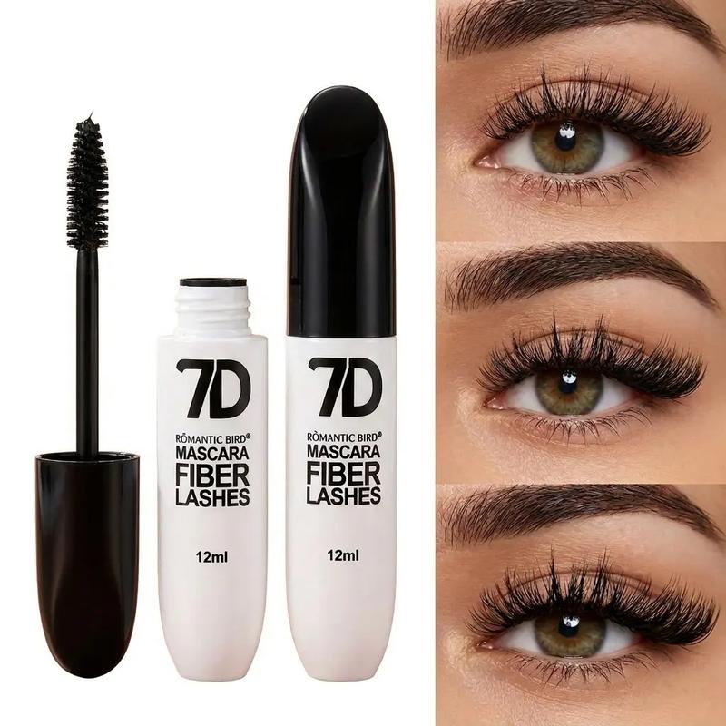 7D Water-Resistant Beauty Mascara, Alcohol-Free Cosmetic for Beginners, Clump-Free, Long-Lasting, Lash-Lengthening, Lash-Thickening for Dramatic Look, All Skin Safe, Ideal Back to School Perfect Gift for Adults