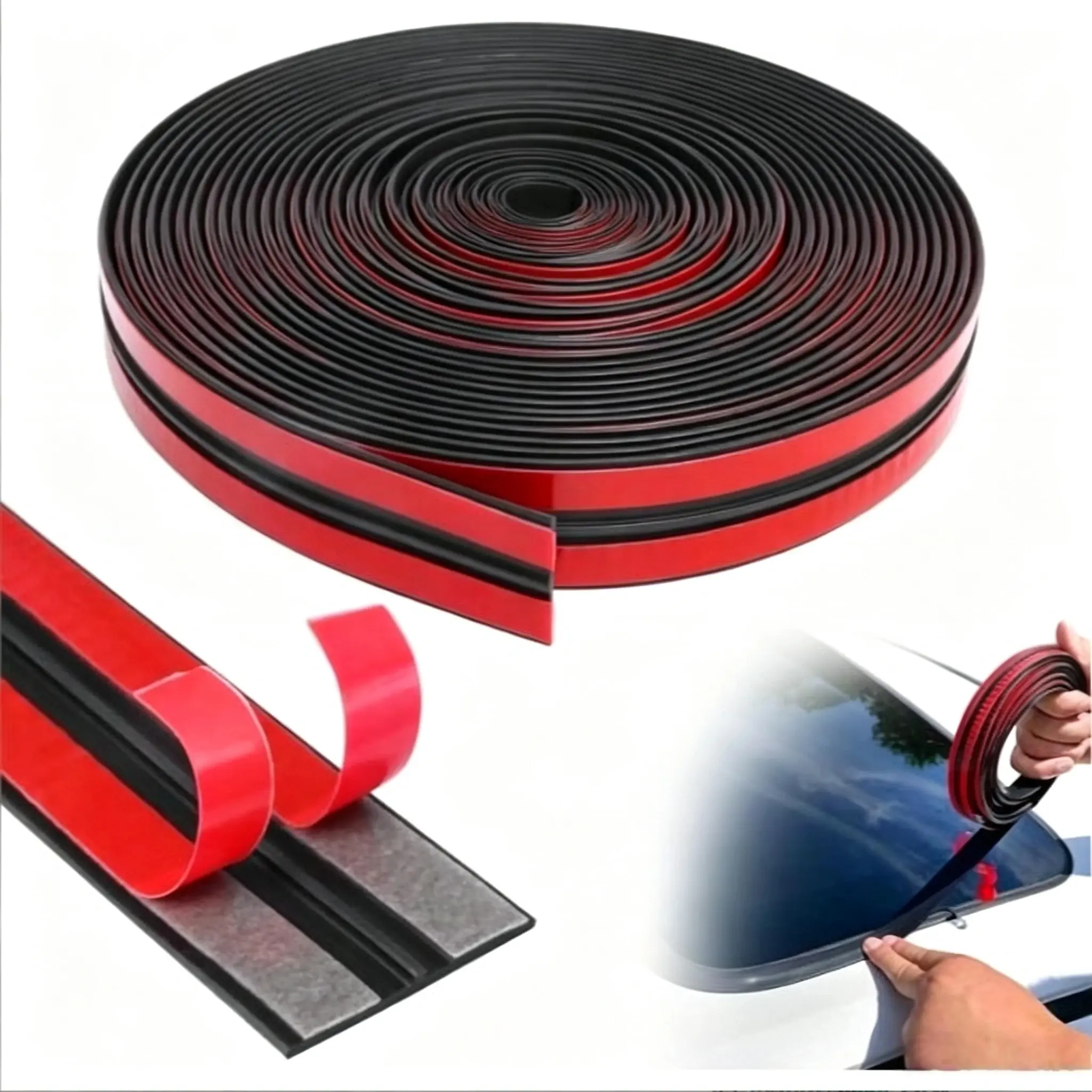 toolupgrade YXCY 20Ft Car Windshield Rubber Seal,Car Windshield Seal Strip,T Shape Automotive Weather Stripping for Front Rear Windshield,Automotive Door Sealing Strip Sunroof Seal Truck Interior Accessories Vehicle
