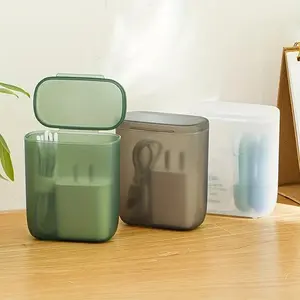 4pcs Storage Box Portable Wire and Cable Organizer Storage Box, Clear Desk Organizer, Desktop Organizer and Accessories