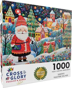 Christmas Puzzle – Santa's Yuletide Village – 1000 Piece Jigsaw Puzzle