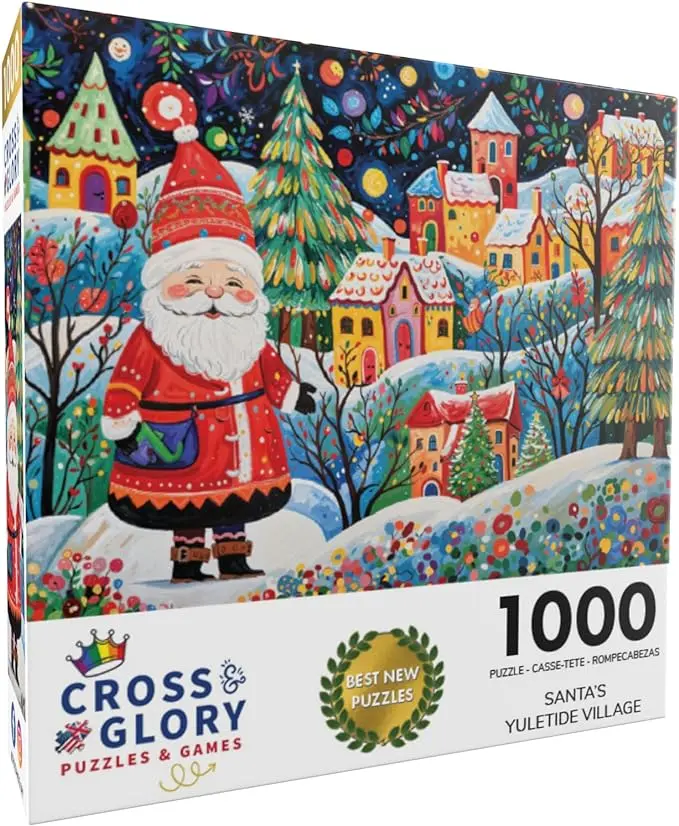 Christmas Puzzle – Santa's Yuletide Village – 1000 Piece Jigsaw Puzzle