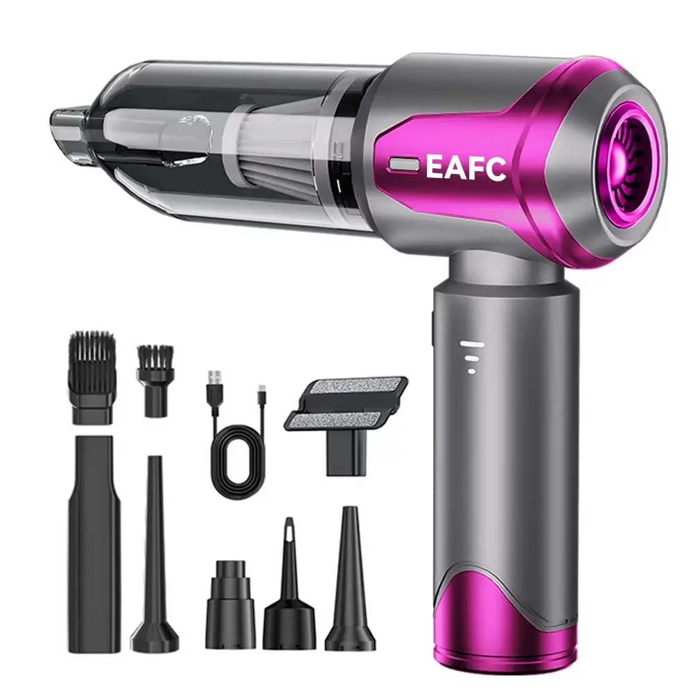 Cordless Handheld Vacuum - 30000Pa Brushless Motor, 3*2000mAh, Noise Under 70db, Portable for Car Users, Car & Home Cleaning Household Appliance, Cars Cleaning