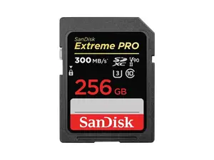 SanDisk Extreme PRO 256GB SDXC UHS-II Card - Up to 300MB/s Read and 300MB/s Write speeds - V90, 8K - SDSDXDM-256G-GN4IN