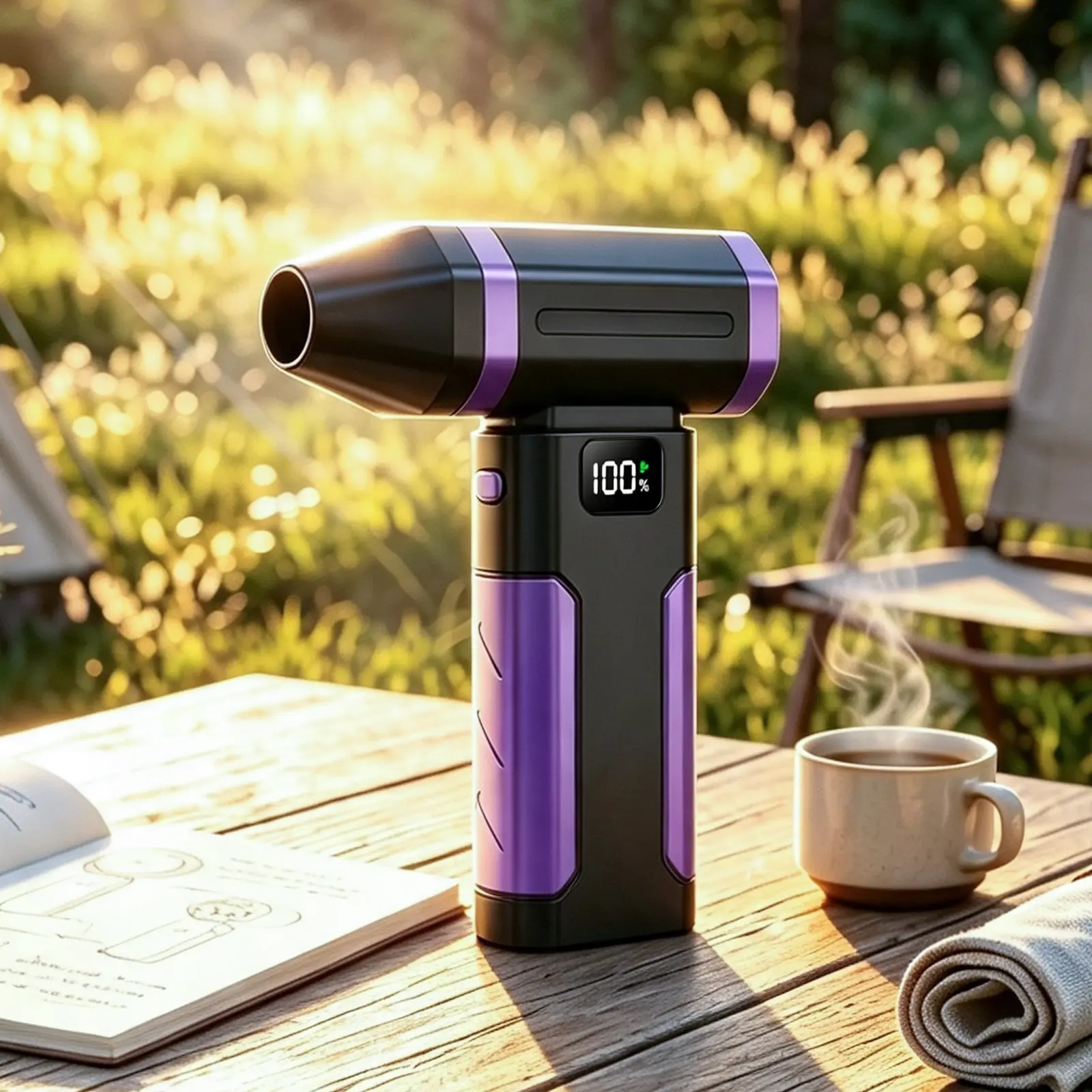 【Back to School】Portable Electric Air Duster, Mini Turbo Jet Fan, Rechargeable Cordless Air Blower with Fast Charging, Powerful Dust Cleaner for Computer, Keyboard, Electronics, Car Interior, Desk, Home, Outdoor, Cleaning Supplies mother father's gift