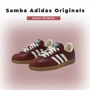 Adidas Originals Samba OG JR0892 Fox Brown Off White Gum Sneakers for Men Women