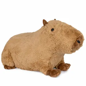 Giant Capybara SnugglePal | 6lbs, 22" Long | Capybara Stuffed Animal | Capybara Plush | Ultra Soft | Includes Burlap Bag