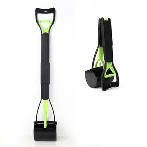 HOLDWILL Non-Breakable Pet Pooper Scooper for Dogs and Cats with Long Handle High Strength Material and Durable Spring for Easy Grass and Gravel Pick Up