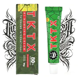 TKTX Professional Tattoo Numbing Cream, External Relief Cream for Tattooing, Waxing, Microneedling, Body Art Skin Care, Portable 10g Tattoo Supplies for Artists & Personal Use