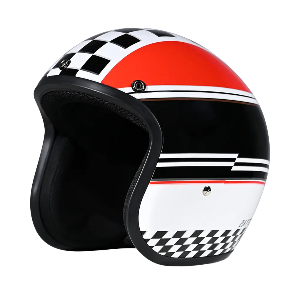 DOT Approved Daytona Cruiser Open Face Motorcycle Helmet - Men, Women & Youth - With Visor & Graphics - W/ Daytona Classic Vendor