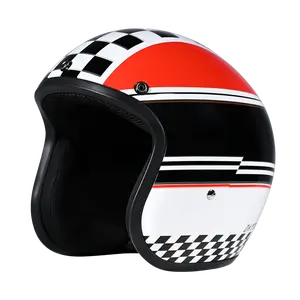 DOT Approved Daytona Cruiser Open Face Motorcycle Helmet - Men, Women & Youth - With Visor & Graphics - W/ Daytona Classic Vendor