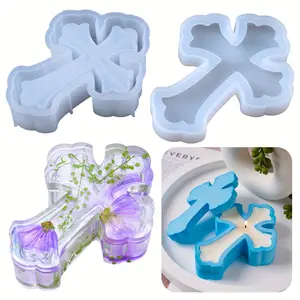 2 Piece Silicone Storage Box Molds, DIY Gypsum Organizer, Jewelry Mold, Sand Wax Container, Wax Melt, Reusable Craft Supplies, Handmade Crafts, Home Decor