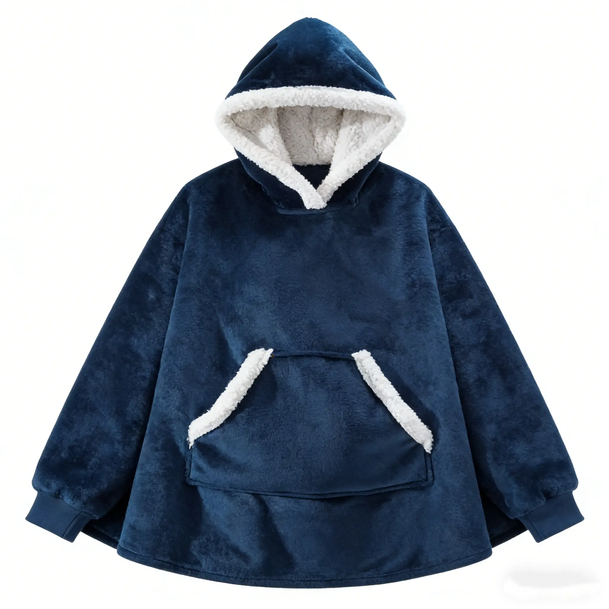 Blue with white edge