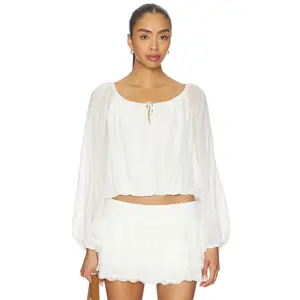 Amanda Uprichard x REVOLVE Dallas Top in Ivory