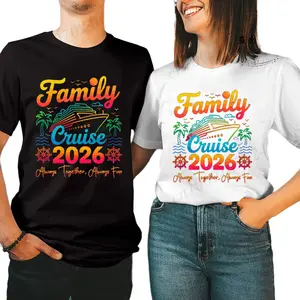 Family Cruise 2026 Vacation T-Shirt, Always Together Always Fun Shirt, Matching Family Trip Tee, Funny Summer Holiday Cruise Shirt, Tropical Travel Graphic Gift