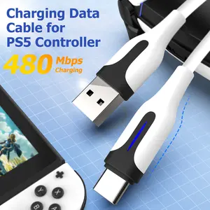 IINE Charging Data Cable 480Mbps USB to C Fast Charging Wire Compatible ps5 playstation Controller