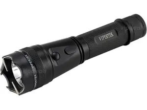 VIPERTEK VTS-195 - Metal Heavy Duty Built in LED Flashlight Rechargeable For Emergencies and Outdoor Activities