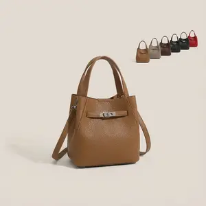Women’s Mini Tote Bag Eco Leather Handbag with Matching Pouch, Structured Shoulder Crossbody Bag, Small Everyday Work Purse, Minimalist Gift for Her