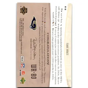 2007 Upper Deck Artifacts #NF-IB Isaac Bruce NFL Facts Autographs AU Auto