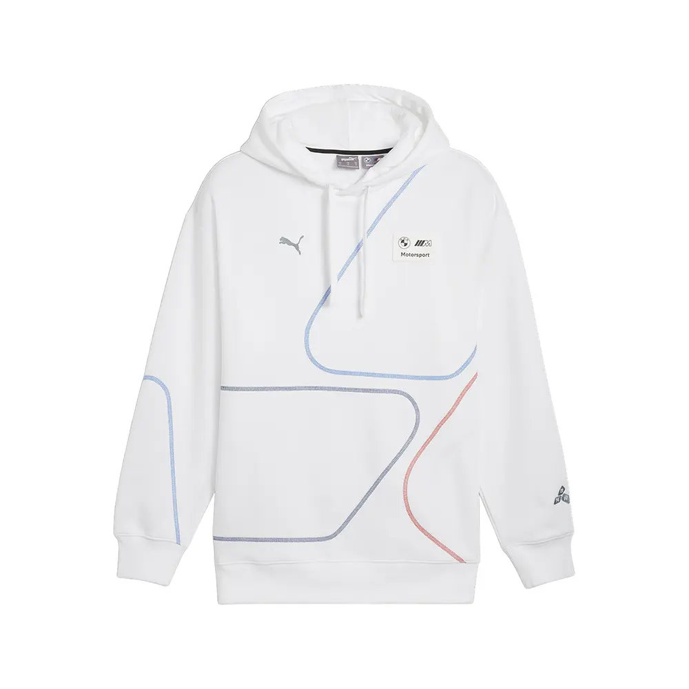 PUMA Mens Bmw M Motorsport Statement Hoodie Casual Outerwear Casual - White