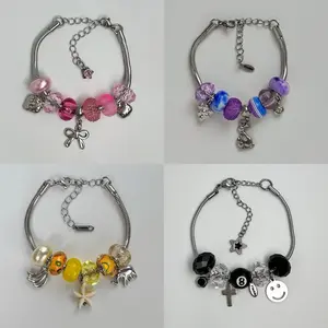 [NEW] Freesize Charm Bracelet – Stainless Steel, Handmade Beaded Charm Bracelet