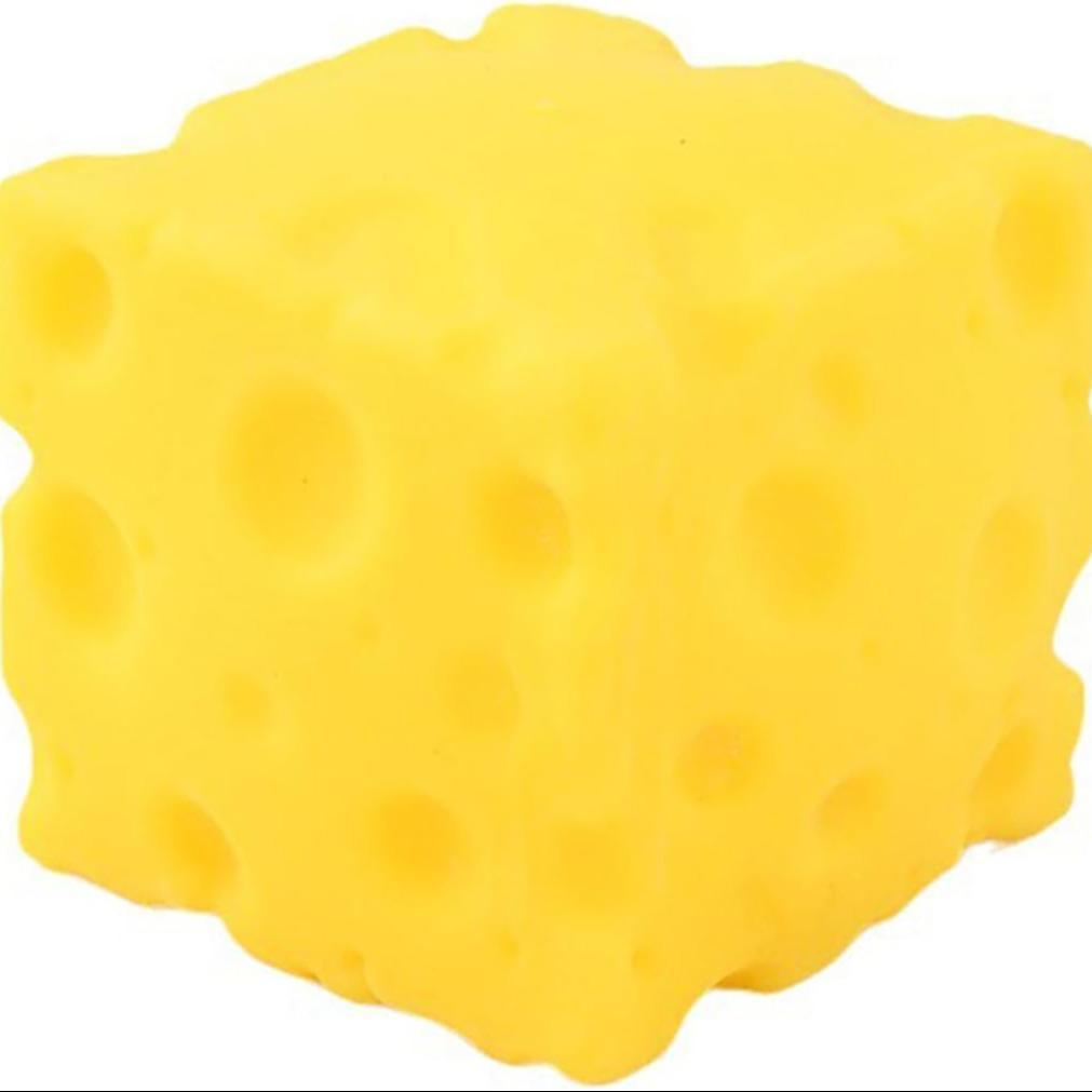 Yellow Cheese Squeeze Toy,Soft Novelty Toy, Rebounding Sensory,Help for Relax,Focus, Sensory Cheese for & Adults, Food Theme Cheese Cubes Squishy Toys,Stress Balls for Adults