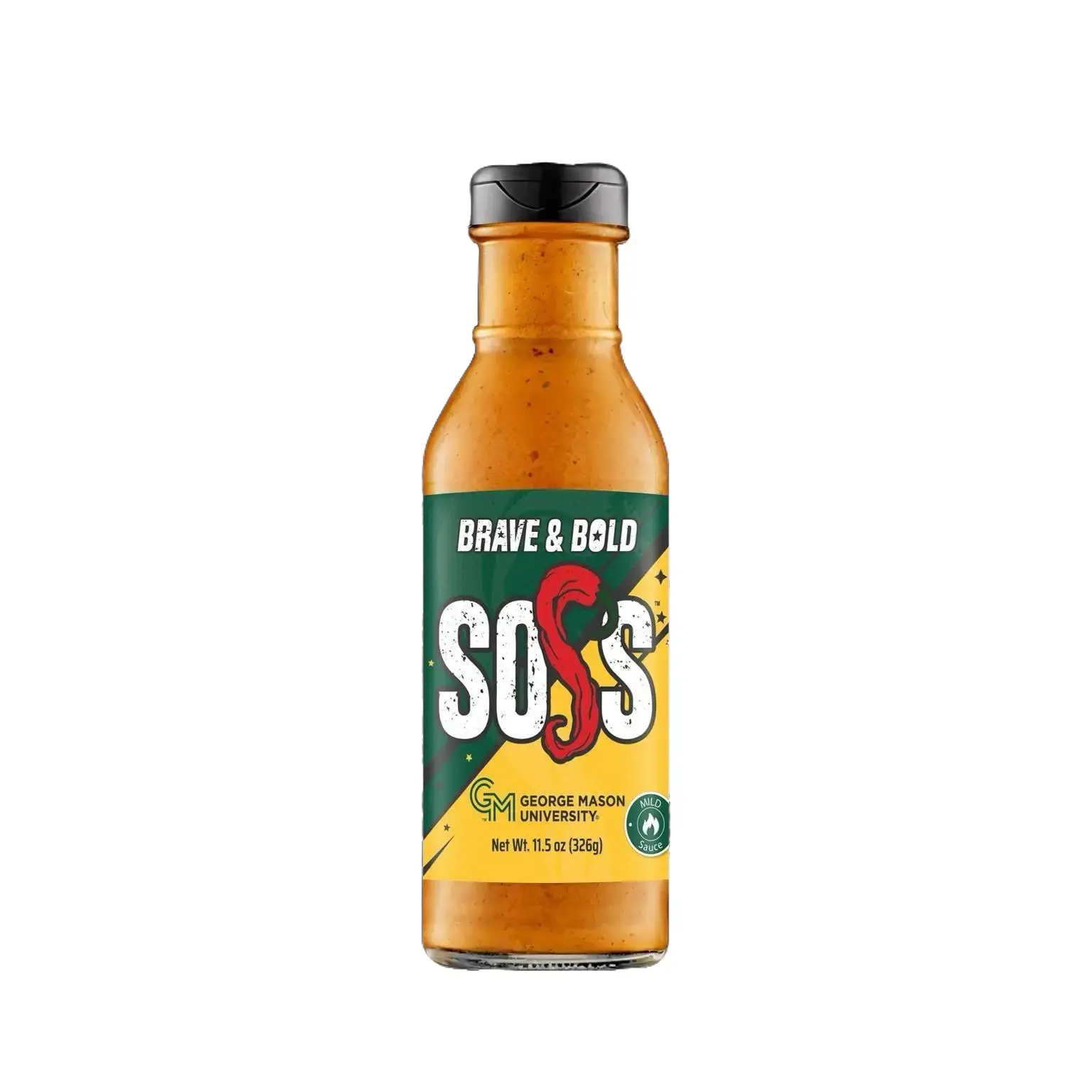 Official GMU Brave & Bold Sauce, Dressing and Marinade 11.5 OZ Flavor Enhancer
