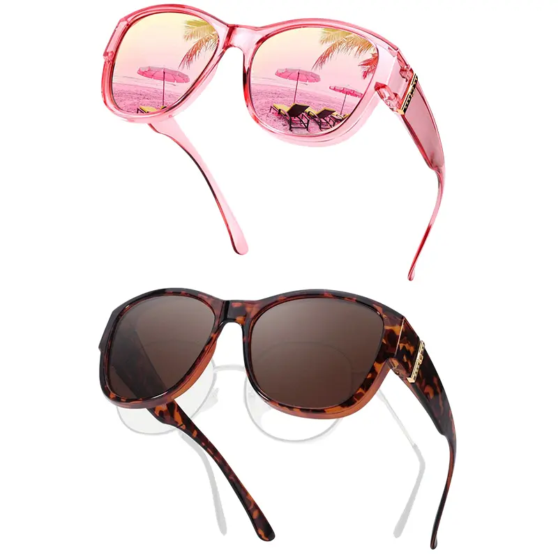 Polarised Fit Over Sunglasses for Women | UV400 Protection & Lightweight TR90 Frame | Can Be Worn Over Prescription Glasses | Trendy Anti-Glare Design Perfect for Daily Wear, Driving & Outdoor Activities,summerwins