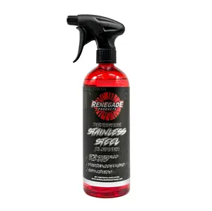 Renegade Products | Stainless Steel Cleaner - Streak-Free Stainless Steel Polish & Metal Surface Cleaner 24 Oz – Removes Grease, Grime & Fingerprints – Triple-Action Shine & Protection