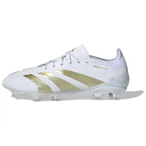 Adidas Predator Elite FG Football Cleats for Men and Women with Grip, Durability, and Support in White Gold Trending Shoes, House White Official Shoes to Get / Maison Mihara