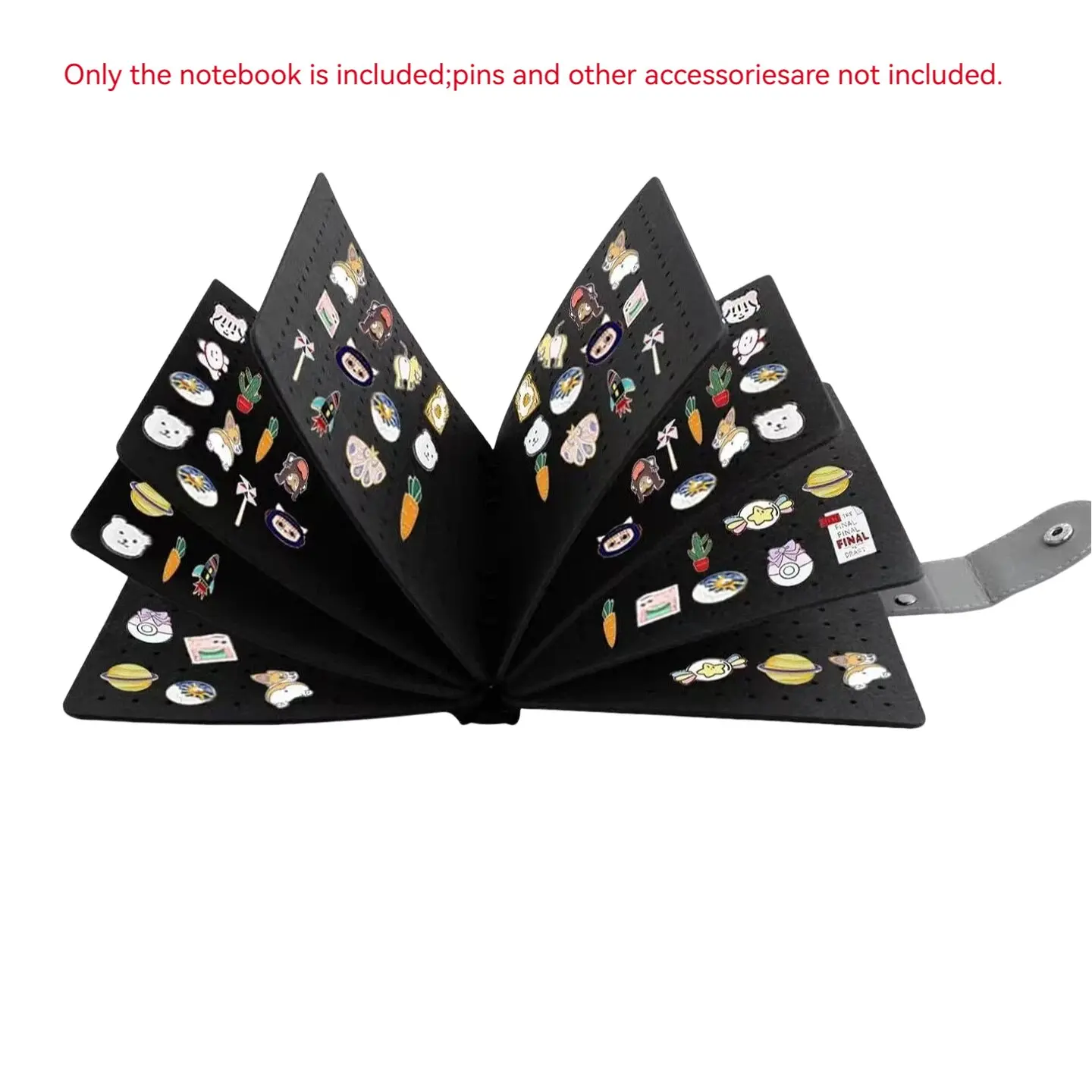 Portable Pin Display Versatile Storage Bag, 1 Count Pin & Badge Display Collector, Badge Organizer for Living Room Bedroom Office School Dormitory