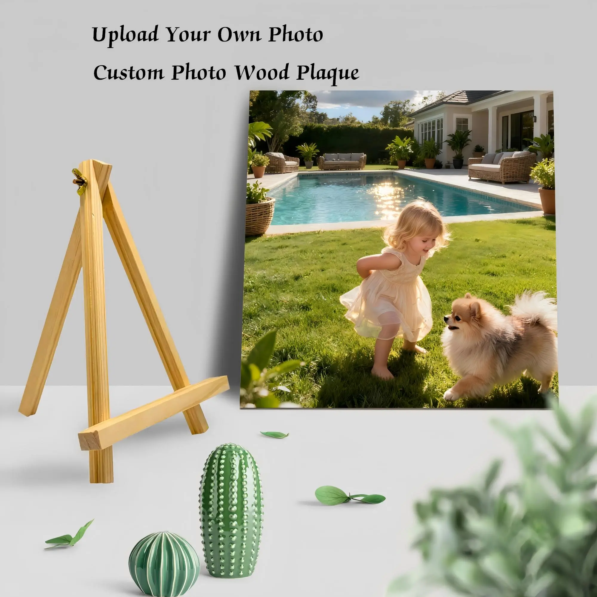 Wooden Plaque with Easel Stand,  Ideal Holiday & Special Occasion Gift