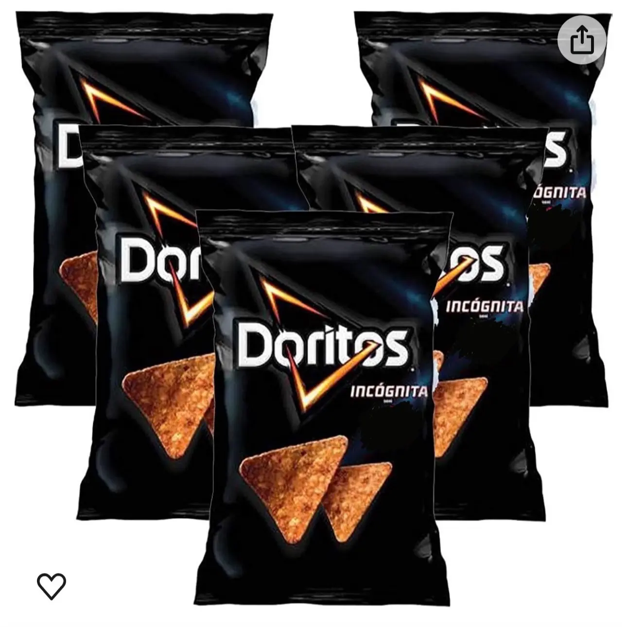 Doritos Incognita 5-Pack Snack - Crispy Tortilla Chips Crunchy Perfect for Any Occasion