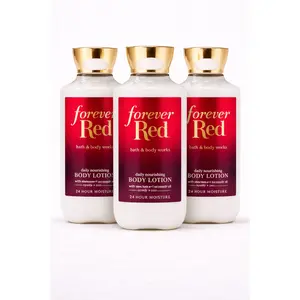 FOREVER RED Bath & Body Works Body Lotion 3-Pack – 8 oz Each