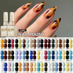 XEIJAYI Nail Gel Polish Two-Tone Set Series---Autumn/Winter  Picture Frame Bottle Solid Color Nail Polish Gel Polish Salon DIY Xeijayi Nail Gel Polish Whole Collection