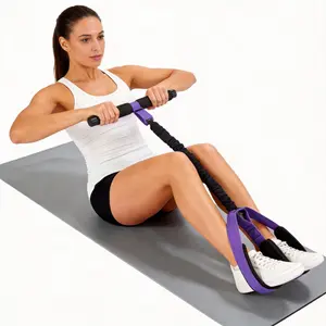 60LB Pedal Resistance Band with Handles – Non-Slip Foot Pedal for Stretching, Strength & Mobility