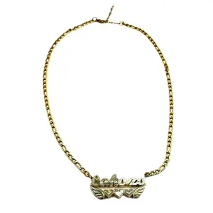 Necklaces - Gold-Toned Chain with Decorative Element as Shown