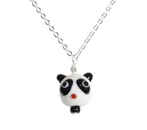 Panda Necklace, Animal Necklace, Bear Necklace