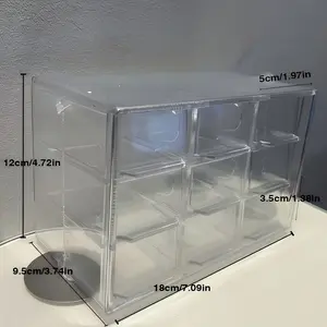 Simple Design Desktop Organizer Drawer, Transparent Bead Storage Box, Bead Sorting Compartment, Handmade Jewelry Box, Craft Supplies