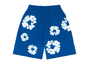 Denim Tears Cotton Wreath Sweatshort Blue