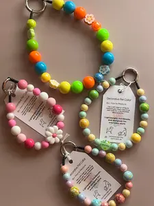 Handmade Beaded Dog Collar | Colorful Decorative Pet Accessory | Lightweight & Unique