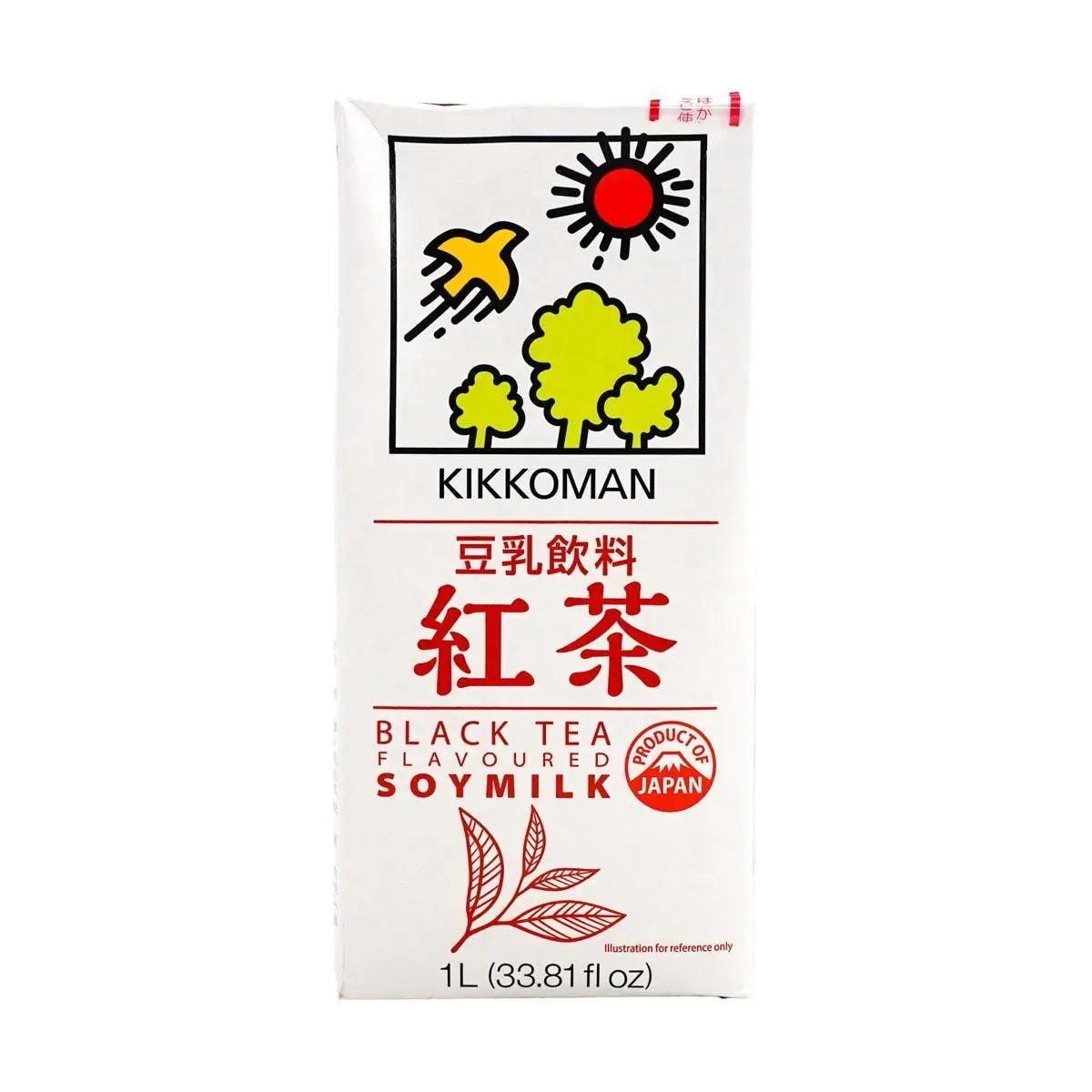 Kikkoman Iced Roasted Green Tea Soy Milk Drink 1L - Refreshing Japanese Non-Dairy Beverage