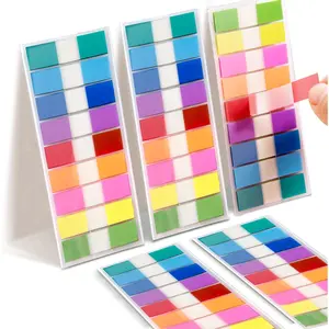 Writable Sticky Tabs, 900 count Transparent Sticky Page Marker Tabs for Document Organization, Teacher Supplies, Study , Office Supplies, Colorful Tabs