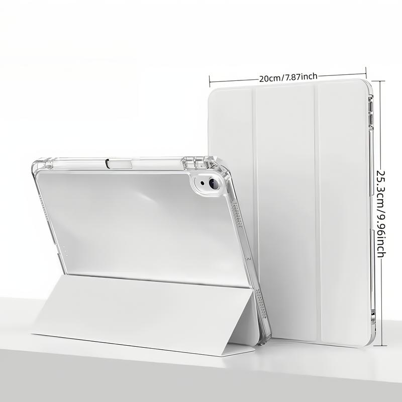 Light blue floral pattern, with adjustable stand and pen slot, foldable non-slip TPU protective case, suitable for iPad mini, iPad Air, iPad Pro/iPad 10th generation, 11th generation and other series iPad protective cases