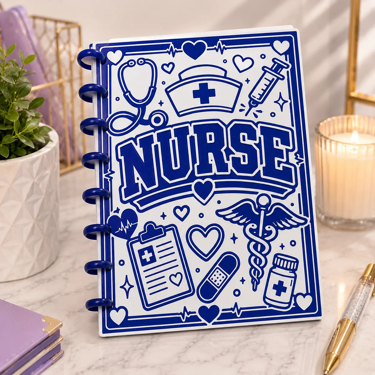 urse A5 Discbound Notebook | Refillable Reusable Planner | Healthcare Journal